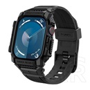 Spigen Apple Watch Series 10 42mm rugged armor pro pótszíj (egyedi méret, szilikon, ütésállóság + szilikon keret) fekete