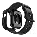 Spigen Apple Watch Series 10 46mm Spigen vault pro pótszíj (egyedi méret, matt, ütésállóság + szilikon keret) fekete