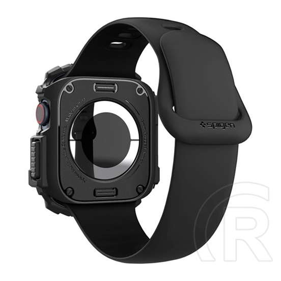 Spigen Apple Watch Series 10 46mm rugged armor műanyag óra keret (ütésállóság) fekete