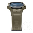 Spigen Apple Watch Series 10 46mm rugged armor pro pótszíj (egyedi méret, szilikon, ütésálló + szilikon keret) sötétzöld