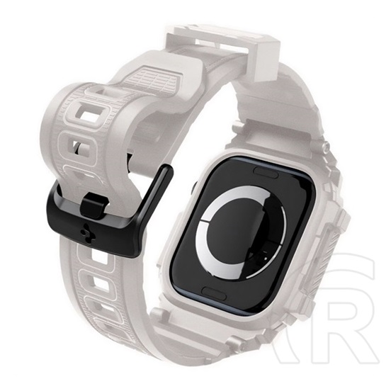 Spigen Apple Watch Series 10 46mm rugged armor pro pótszíj (egyedi méret, szilikon, ütésállóság + szilikon keret) bézs