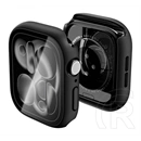 Spigen Apple Watch Series 11 42mm  thin fit 360 műanyag óra keret (ütésállóság, 360° védelem + üveg) fekete