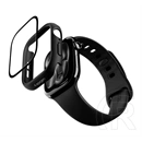 Spigen Apple Watch Series 11 42mm  thin fit 360 műanyag óra keret (ütésállóság, 360° védelem + üveg) fekete