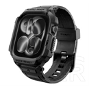 Spigen Apple Watch Series 12 42mm rugged armor pro pótszíj (egyedi méret, szilikon, ütésállóság + szilikon keret) fekete