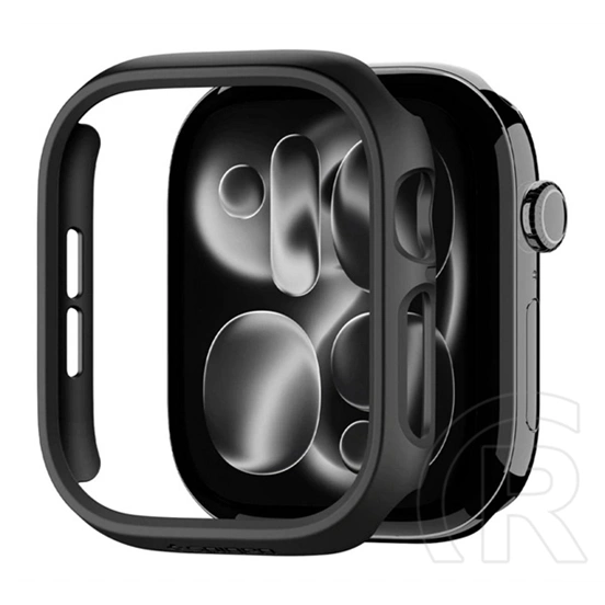 Spigen Apple Watch Series 12 42mm thin fit műanyag óra keret (ütésállóság) fekete