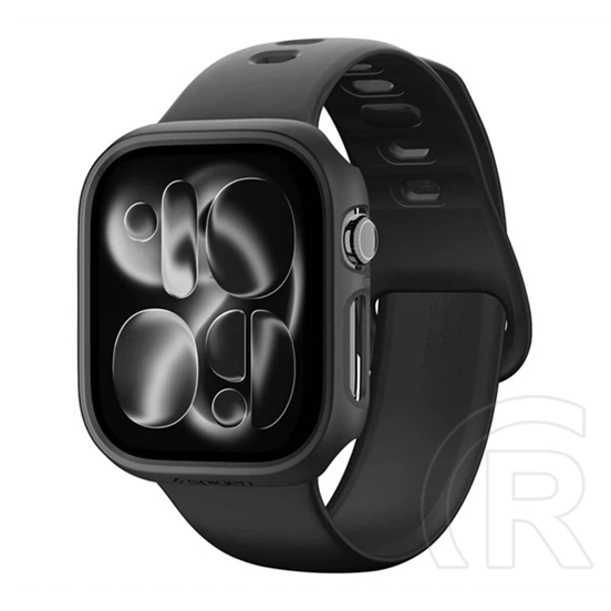 Spigen Apple Watch Series 12 42mm thin fit műanyag óra keret (ütésállóság) fekete