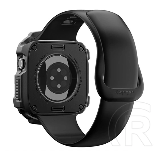 Spigen Apple Watch Series 12 46mm rugged armor műanyag óra keret (ütésállóság) fekete