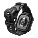Spigen Apple Watch Series 12 46mm rugged armor pro pótszíj (egyedi méret, szilikon, ütésállóság + szilikon keret) fekete