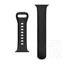 Spigen Apple Watch Series 3 42mm silicone fit pótszíj (egyedi méret, szilikon, állítható) fekete