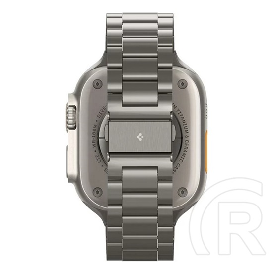 Spigen Apple Watch Series 5 44mm  Spigen modern fit pótszíj (egyedi méret, nagy, fém) titánszürke