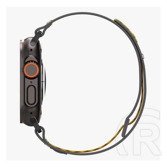 Spigen Apple Watch Series 5 44mm athlex pótszíj (egyedi méret, nagy, nylon, tépőzáras, légáteresztő, sport) fekete