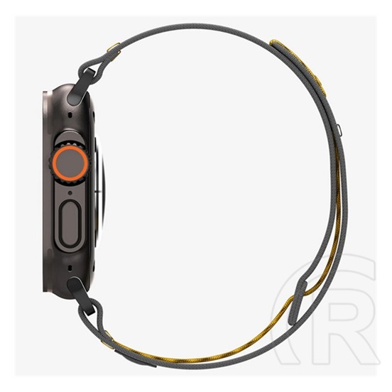 Spigen Apple Watch Series 5 44mm athlex pótszíj (egyedi méret, nagy, nylon, tépőzáras, légáteresztő, sport) sötétzöld