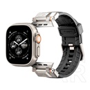 Spigen Apple Watch Series 9 45mm durapro armor pótszíj (egyedi méret, szilikon, állítható, fém csat) fekete