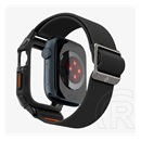 Spigen Apple Watch Series 9 45mm fit lite pro pótszíj (egyedi méret, textil, ütésállóság + szilikon keret) fekete