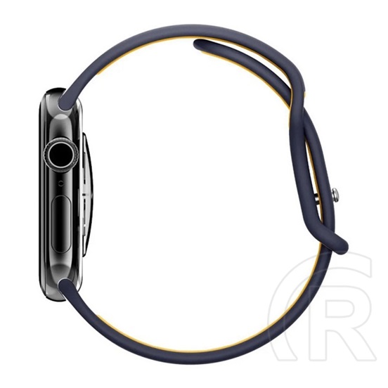 Spigen Apple Watch Series SE 2 40mm  nano pop pótszíj (egyedi méret, kicsi, matt, szilikon) sötétkék