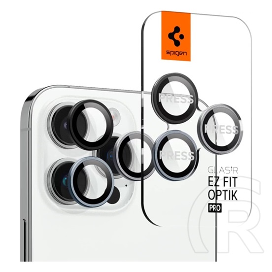 Spigen Apple iPhone 14 Pro Max optik pro kameravédő üveg 2db (lekerekített szél, karcálló, 9h, csak lencse) átlátszó
