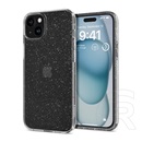 Spigen Apple iPhone 15 Plus liquid crystal glitter  védő (közepesen ütésálló, légpárnás sarok, csillámporos) átlátszó