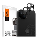 Spigen Apple iPhone 15 Plus optik pro kameravédő üveg 2db (lekerekített szél, karcálló, 9h, csak lencse) fekete