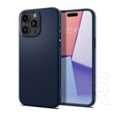 Spigen Apple iPhone 15 Pro Max liquid air szilikon védő (közepesen ütésálló, légpárnás sarok, rombusz minta) sötétkék
