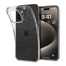 Spigen Apple iPhone 15 Pro Max liquid crystal glitter  védő (közepesen ütésálló, légpárnás sarok, csillámporos) átlátszó