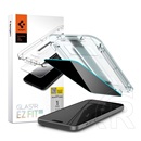 Spigen Apple iPhone 15 Pro ez fit képernyővédő üveg (2.5d, betekintés védelem, 0.2mm, 9h) átlátszó