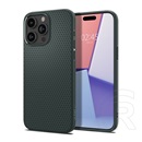 Spigen Apple iPhone 15 Pro liquid air szilikon védő (közepesen ütésálló, légpárnás sarok, rombusz minta) sötétzöld