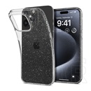 Spigen Apple iPhone 15 Pro liquid crystal glitter  védő (közepesen ütésálló, légpárnás sarok, csillámporos) átlátszó