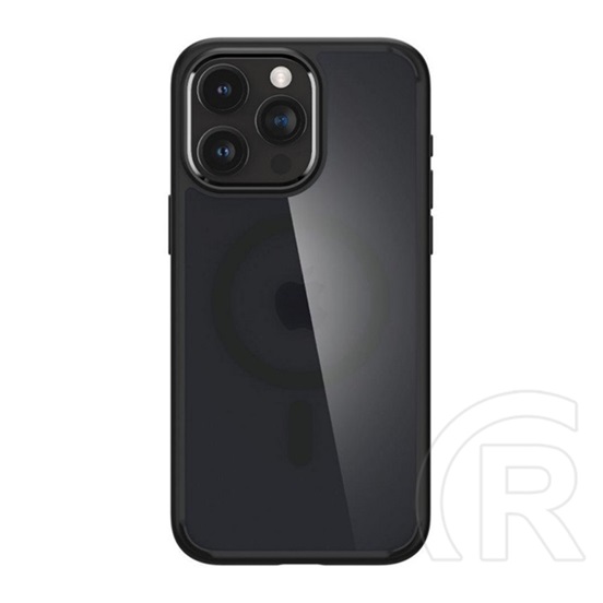 Spigen Apple iPhone 15 Pro ultra hybrid mag védő (közepesen ütésálló, légpárnás keret, magsafe kompatibilis) fekete