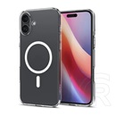 Spigen Apple iPhone 16 Plus liquid crystal magsafe szilikon telefonvédő (ütésállóság, légpárnás sarok, magsafe) átlátszó