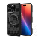 Spigen Apple iPhone 16 Pro Max core armor mag szilikon telefonvédő (ütésállóság, kameravédő, csíkos, magsafe) fekete