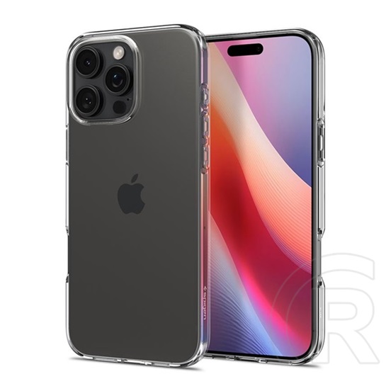 Spigen Apple iPhone 16 Pro Max crystal flex szilikon telefonvédő (ütésállóság, légpárnás sarok) átlátszó