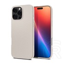 Spigen Apple iPhone 16 Pro Max liquid air szilikon telefonvédő (ütésállóság, légpárnás sarok, rombusz) bézs