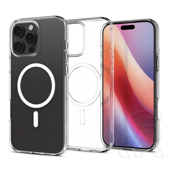 Spigen Apple iPhone 16 Pro Max liquid crystal magsafe szilikon védő (ütésállóság, légpárnás sarok, magsafe) átlátszó