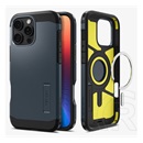Spigen Apple iPhone 16 Pro Max tough armor mag műanyag telefonvédő (ütésállóság, magsafe) metálfekete