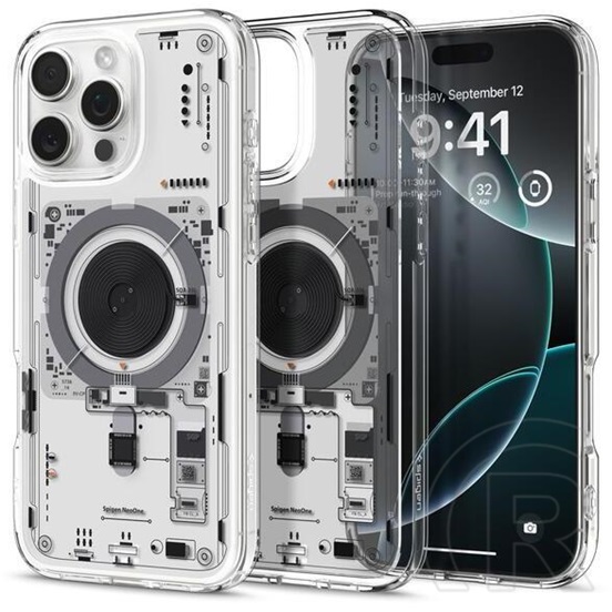 Spigen Apple iPhone 16 Pro Max ultra hybrid neo one műanyag telefonvédő (ütésállóság, légpárnás keret, magsafe) átlátszó