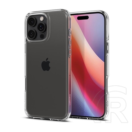 Spigen Apple iPhone 16 Pro crystal hybrid szilikon telefonvédő (ütésállóság, műanyag keret) átlátszó