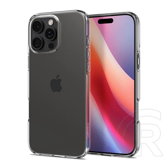 Spigen Apple iPhone 16 Pro liquid crystal szilikon telefonvédő (ütésállóság, légpárnás sarok) átlátszó