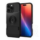 Spigen Apple iPhone 16 Pro slim armor mag szilikon védő (műanyag hátlap, ütésállóság, légpárnás sarok, magsafe) fekete