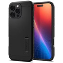Spigen Apple iPhone 16 Pro tough armor mag t műanyag telefonvédő (ütésállóság, kitámasztó, magsafe) fekete