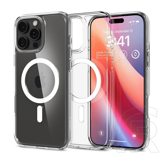 Spigen Apple iPhone 16 Pro ultra hybrid mag műanyag telefonvédő (ütésállóság, légpárnás keret, magsafe) fehér
