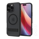Spigen Apple iPhone 16 Pro ultra hybrid s műanyag telefonvédő (ütésállóság, légpárnás keret, kitámasztó, magsafe) fekete