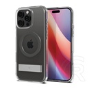 Spigen Apple iPhone 16 Pro ultra hybrid s műanyag védő (ütésállóság, légpárnás keret, kitámasztó, magsafe) sötétszürke