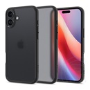 Spigen Apple iPhone 16 ultra hybrid műanyag telefonvédő (ütésállóság, légpárnás keret, matt) fekete/átlátszó