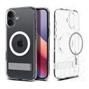 Spigen Apple iPhone 16 ultra hybrid s műanyag telefonvédő (ütésállóság, légpárnás keret, kitámasztó, magsafe) átlátszó