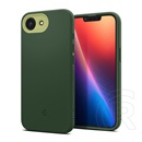 Spigen Apple iPhone 16e nano pop szilikon telefonvédő (kameravédő, magsafe) sötétzöld