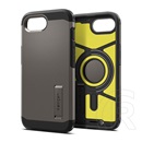 Spigen Apple iPhone 16e tough armor mag műanyag telefonvédő (ütésállóság, magsafe) sötétszürke