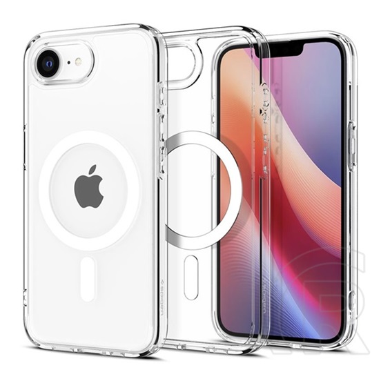 Spigen Apple iPhone 16e ultra hybrid mag műanyag telefonvédő (ütésállóság, légpárnás keret, magsafe) átlátszó