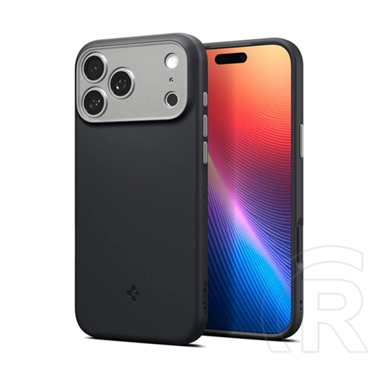 Spigen Apple iPhone 17 Pro Max nano pop szilikon telefonvédő (kameravédő, magsafe) fekete
