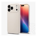 Spigen Apple iPhone 17 Pro liquid air szilikon telefonvédő (ütésállóság, légpárnás sarok, rombusz) bézs