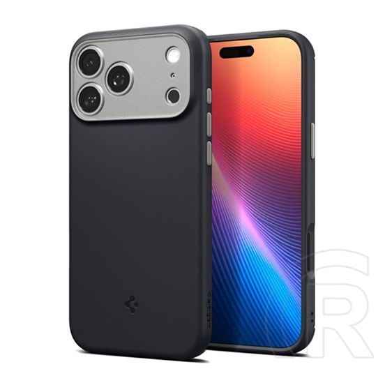 Spigen Apple iPhone 17 Pro nano pop szilikon telefonvédő (kameravédő, magsafe) fekete